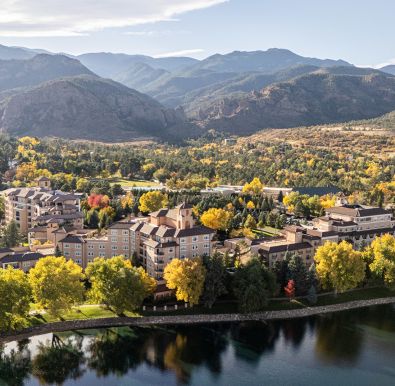 A Town Next To A Lake