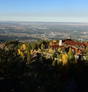 Cloud Camp at The Broadmoor from a distance