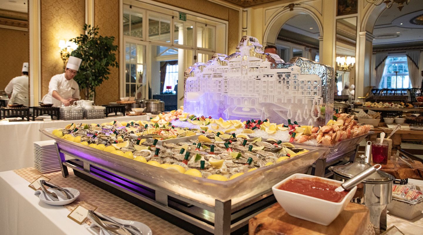 A Table With Food On It